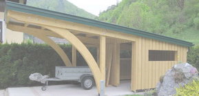 Carport aus Holz von Wallmüller Dachdeckerei und Holzbau